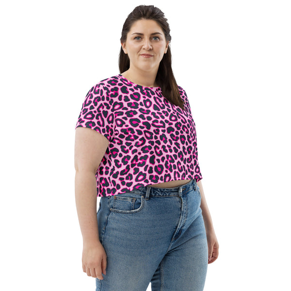 Leopard Print Crop Tee - Objet D'Art