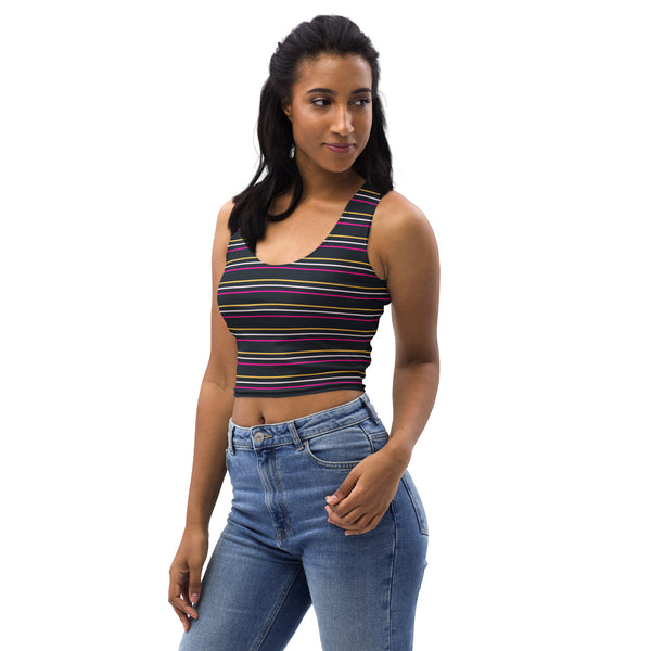 Andromeda Striped Crop Top - Objet D'Art
