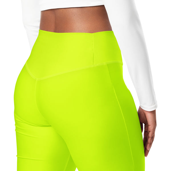 Neon Green Flare leggings