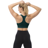 Storm Green Longline sports bra - Objet D'Art