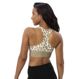 Low Key Leopard Print Longline sports bra - Objet D'Art