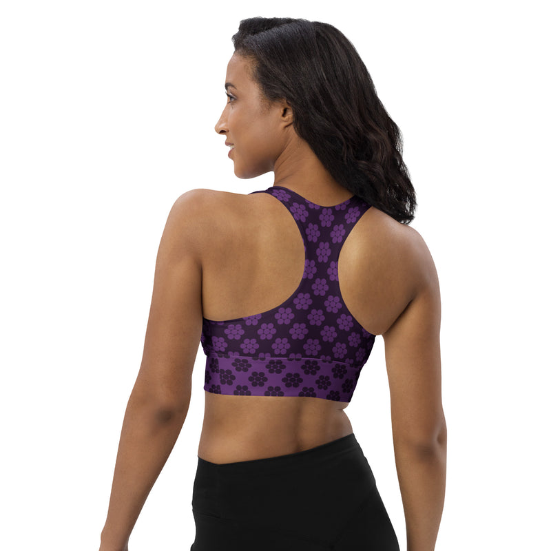 Poshly Purple Longline sports bra - Objet D'Art