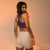 Poshly Purple Longline sports bra - Objet D'Art
