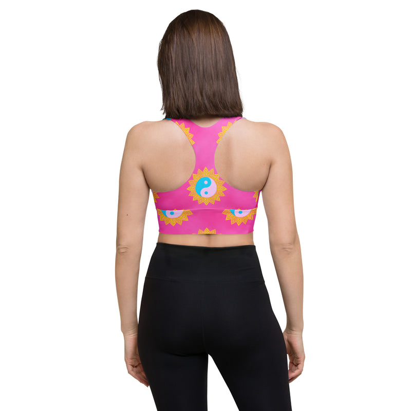 Yin & Yang Longline sports bra