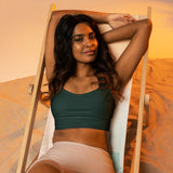 Storm Green Longline sports bra - Objet D'Art