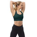 Storm Green Longline sports bra - Objet D'Art