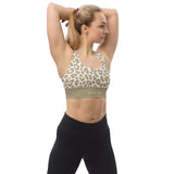 Low Key Leopard Print Longline sports bra - Objet D'Art