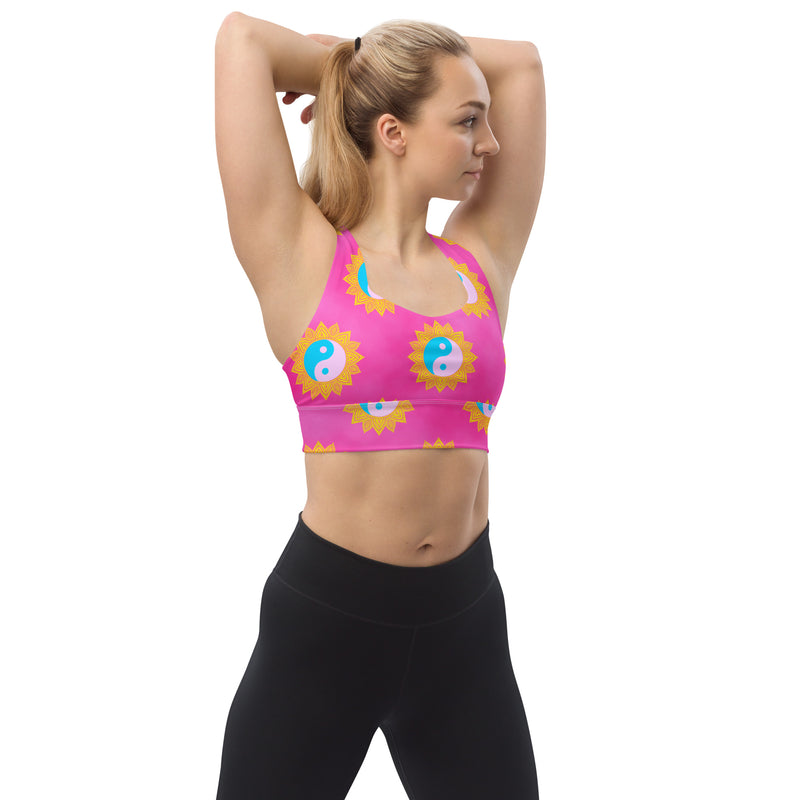 Yin & Yang Longline sports bra