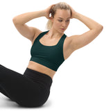 Storm Green Longline sports bra - Objet D'Art