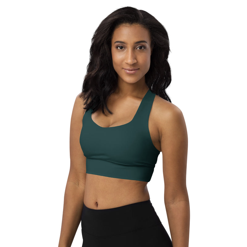 Storm Green Longline sports bra - Objet D'Art