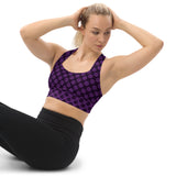 Poshly Purple Longline sports bra - Objet D'Art