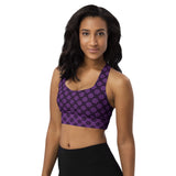Poshly Purple Longline sports bra - Objet D'Art