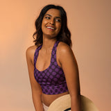 Poshly Purple Longline sports bra - Objet D'Art