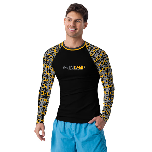 Abstraction of Kemp Men's Rash Guard - Objet D'Art