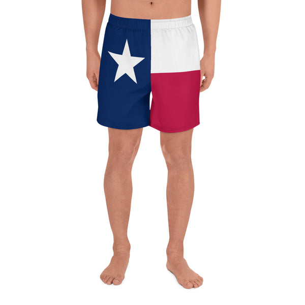 Texas Lone Star Men's Recycled Athletic Shorts - Objet D'Art