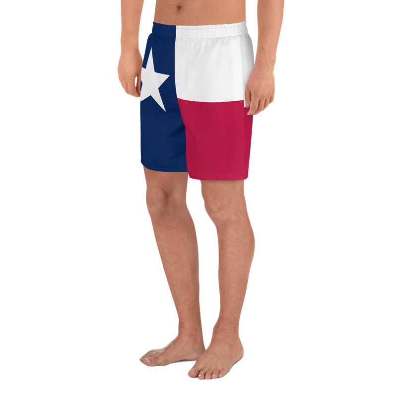 Texas Lone Star Men's Recycled Athletic Shorts - Objet D'Art