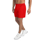 Red Men's Recycled Athletic Shorts - Objet D'Art