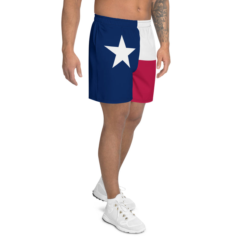 Texas Lone Star Men's Recycled Athletic Shorts - Objet D'Art