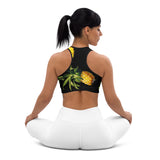 Planet Pineapple Padded Sports Bra - Objet D'Art
