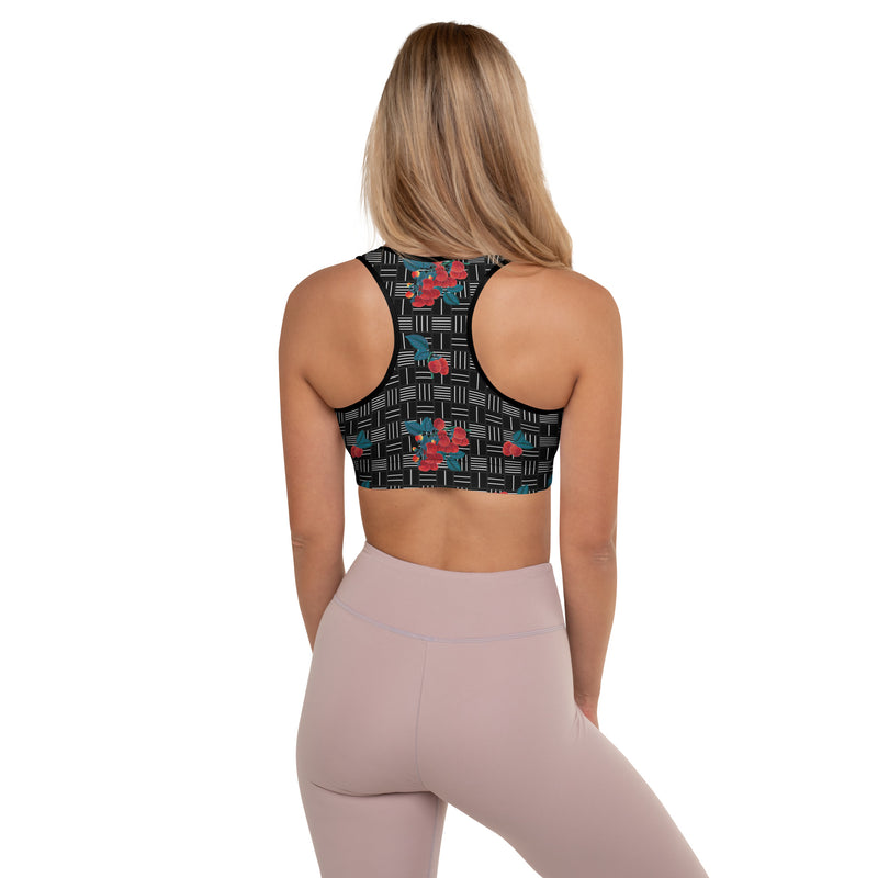 Raspberry Padded Sports Bra - Objet D'Art