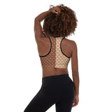 Asymmetry Art Padded Sports Bra - Objet D'Art