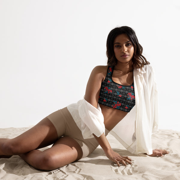 Raspberry Padded Sports Bra - Objet D'Art