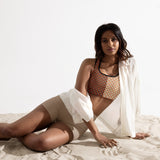 Asymmetry Art Padded Sports Bra - Objet D'Art