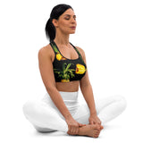 Planet Pineapple Padded Sports Bra - Objet D'Art