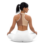 Asymmetry Art Padded Sports Bra - Objet D'Art