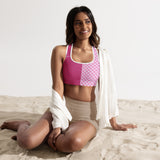 Asymmetry Art Padded Sports Bra - Objet D'Art