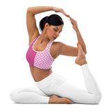 Asymmetry Art Padded Sports Bra - Objet D'Art