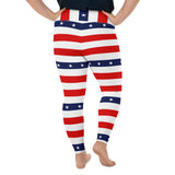 All-Over Print Plus Size Leggings - Objet D'Art