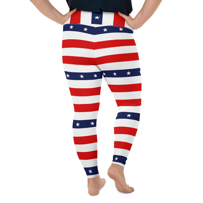 All-Over Print Plus Size Leggings - Objet D'Art