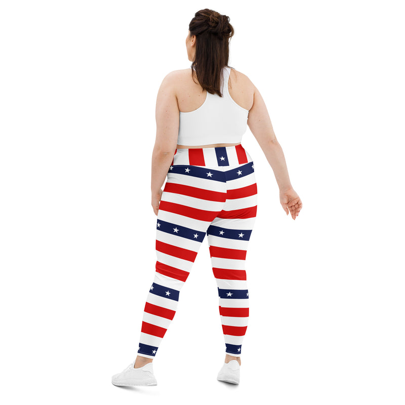 All-Over Print Plus Size Leggings - Objet D'Art