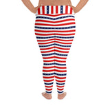 All-Over Print Plus Size Leggings - Objet D'Art