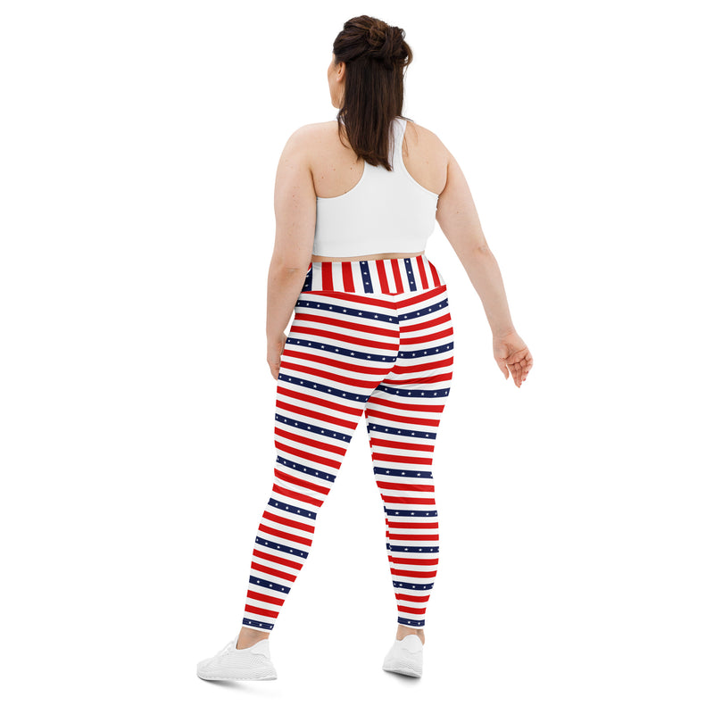 All-Over Print Plus Size Leggings - Objet D'Art