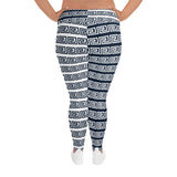 All-Over Print Plus Size Leggings - Objet D'Art