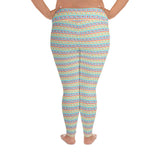 All-Over Print Plus Size Leggings - Objet D'Art