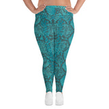 All-Over Print Plus Size Leggings - Objet D'Art