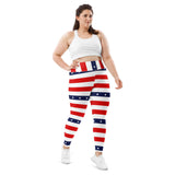 All-Over Print Plus Size Leggings - Objet D'Art