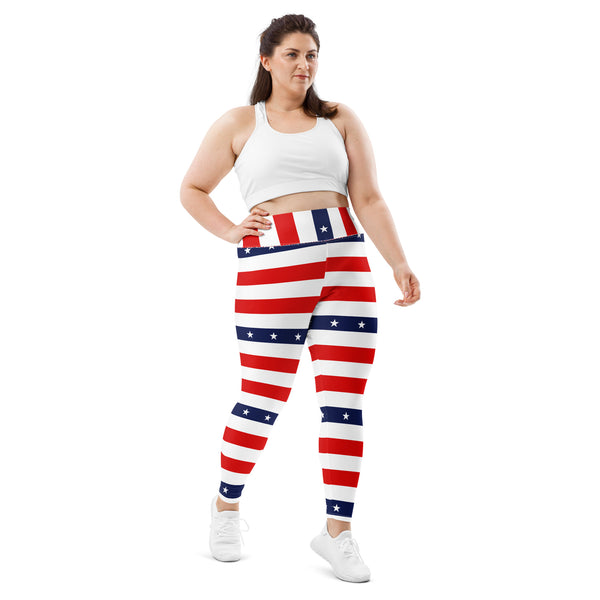 All-Over Print Plus Size Leggings - Objet D'Art