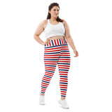 All-Over Print Plus Size Leggings - Objet D'Art