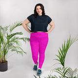 All-Over Print Plus Size Leggings - Objet D'Art