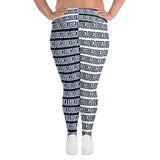 All-Over Print Plus Size Leggings - Objet D'Art