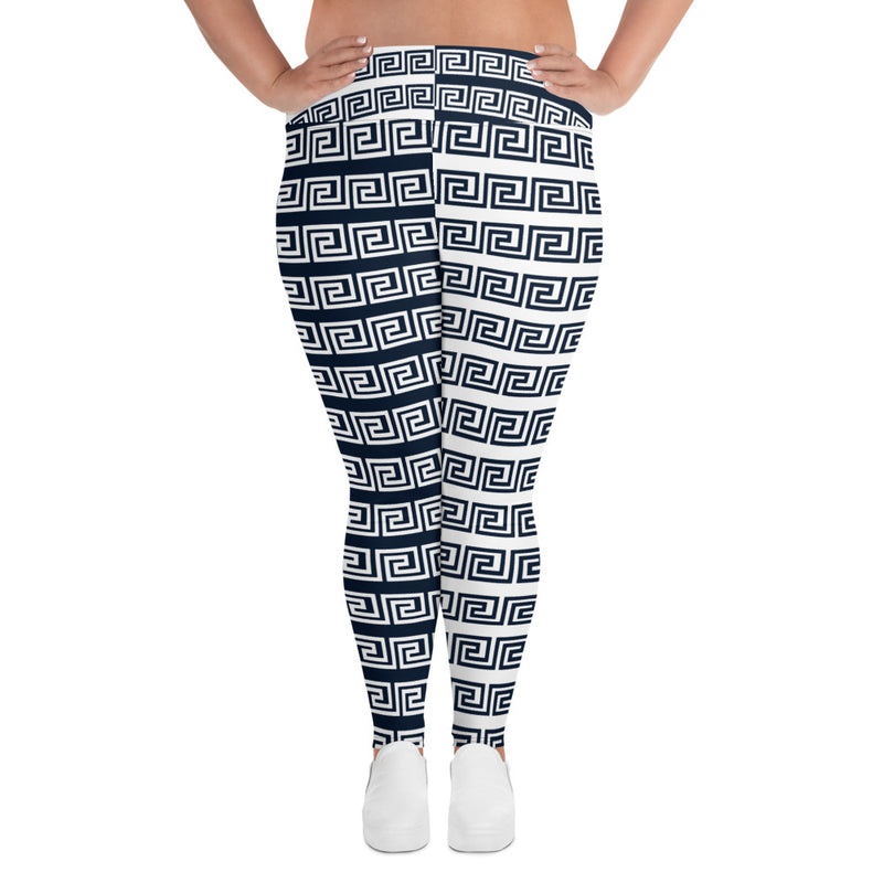 All-Over Print Plus Size Leggings - Objet D'Art