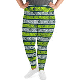 All-Over Print Plus Size Leggings - Objet D'Art