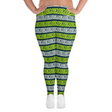 All-Over Print Plus Size Leggings - Objet D'Art