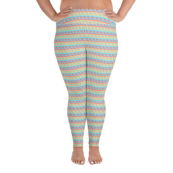 All-Over Print Plus Size Leggings - Objet D'Art