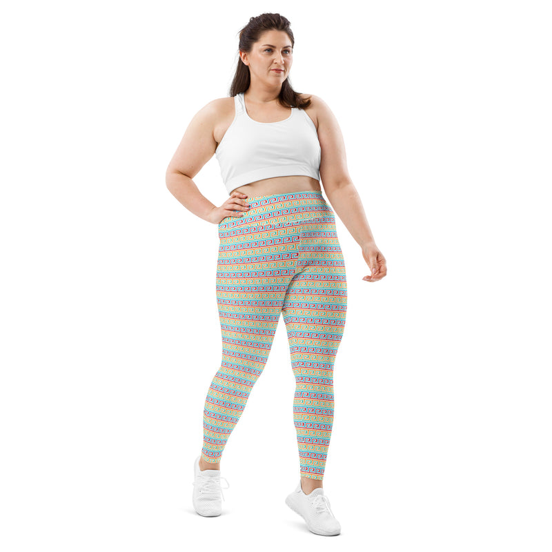 All-Over Print Plus Size Leggings - Objet D'Art