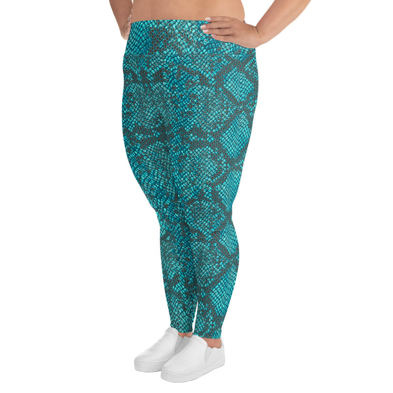All-Over Print Plus Size Leggings - Objet D'Art